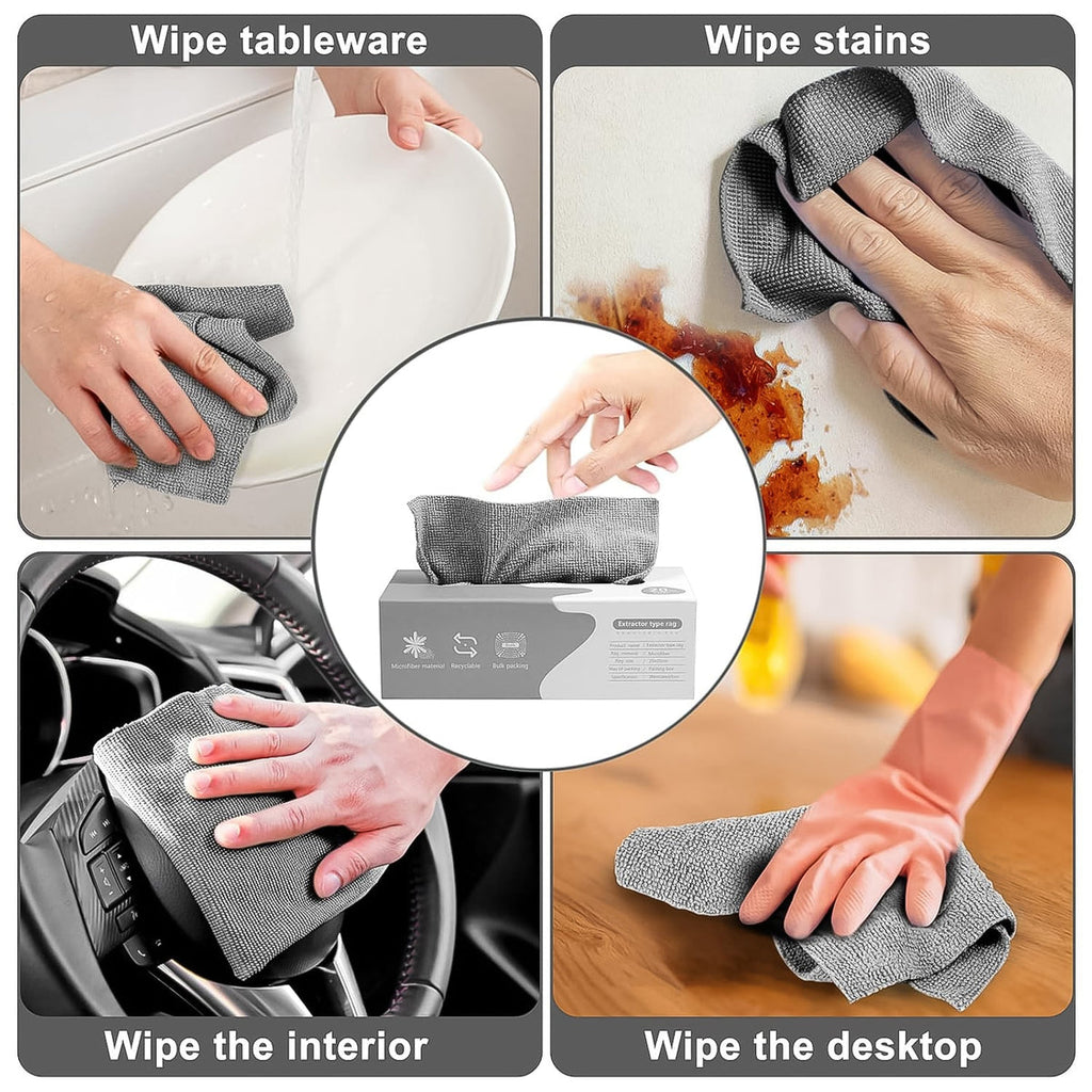 Thickened Magic Wipe Home Kitchen Car Multi-Functional Cleaning Rag (18 Pc)